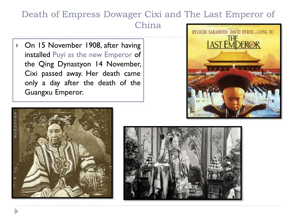 death of empress dowager cixi and the last