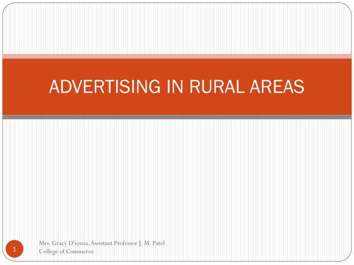 advertising in rural areas