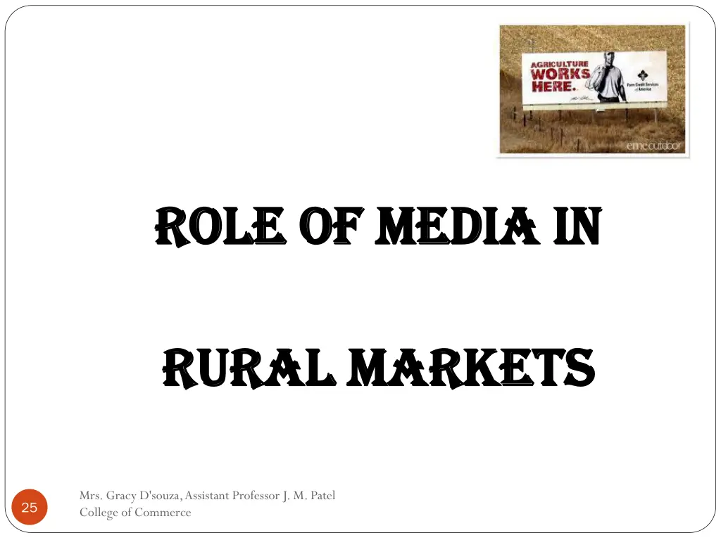 role of media in role of media in