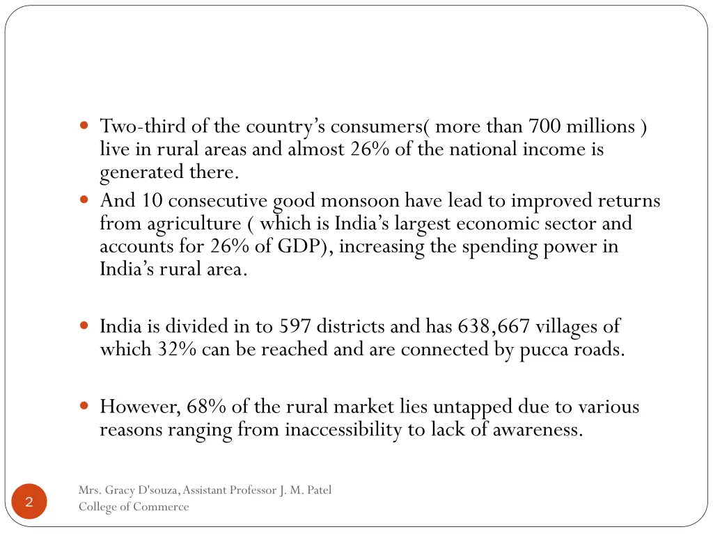 two third of the country s consumers more than