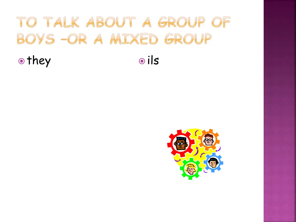 to talk about a group of boys or a mixed group