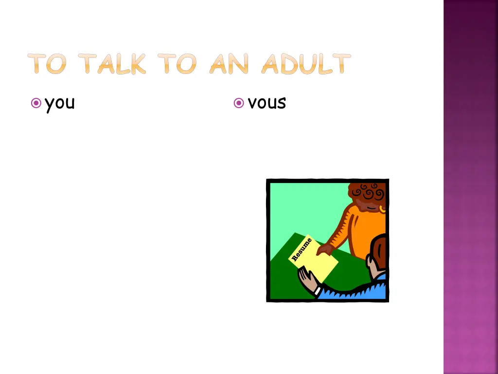 to talk to an adult you