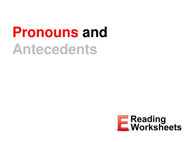 pronouns and antecedents