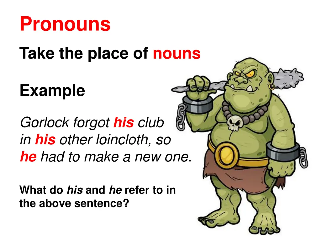 pronouns