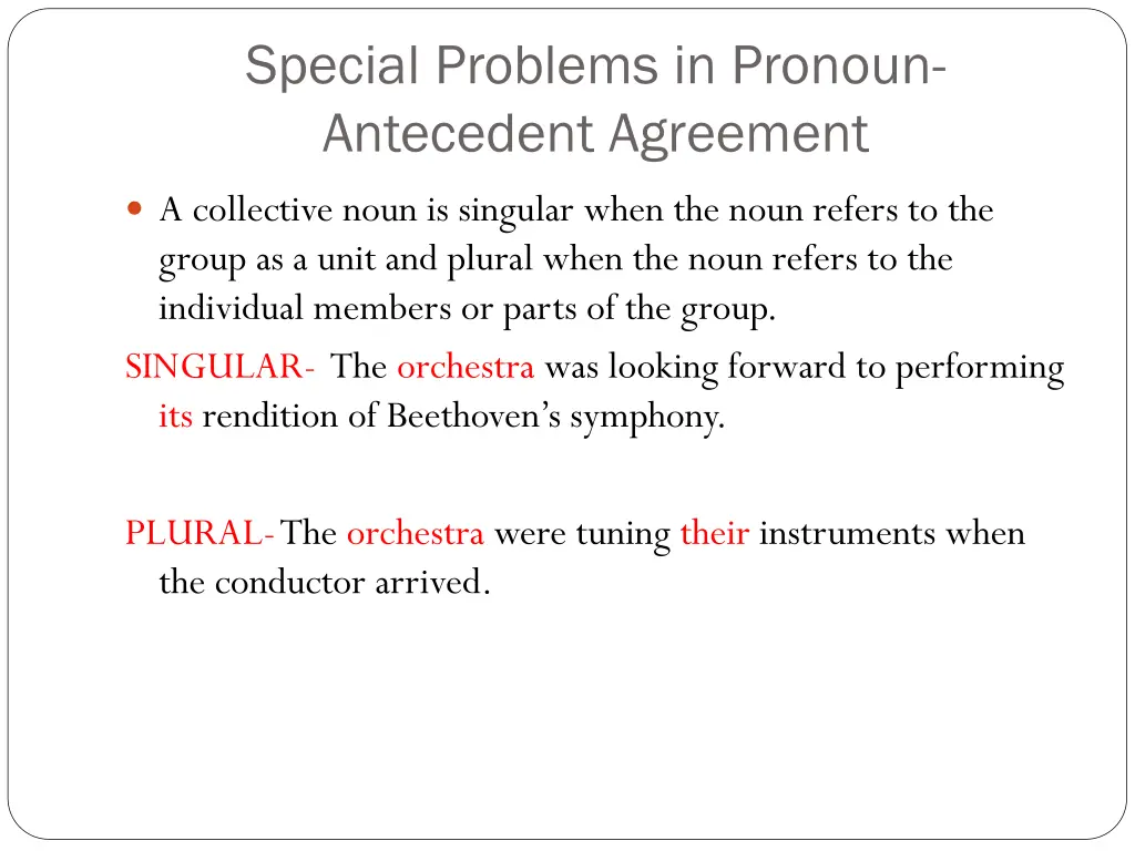 special problems in pronoun antecedent agreement