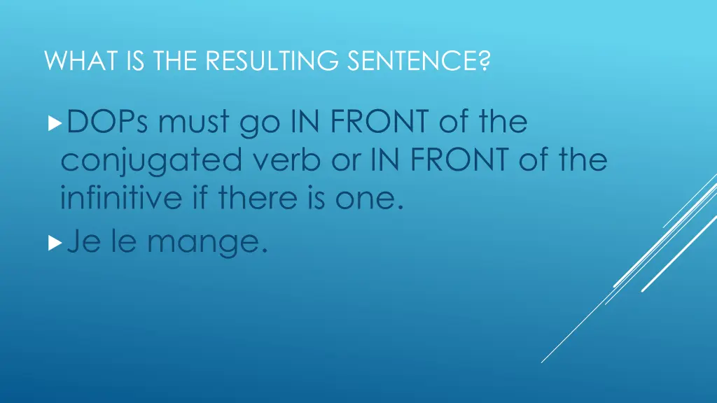 what is the resulting sentence