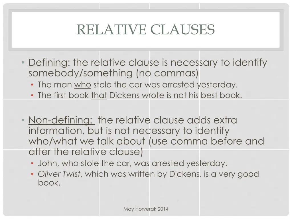 relative clauses