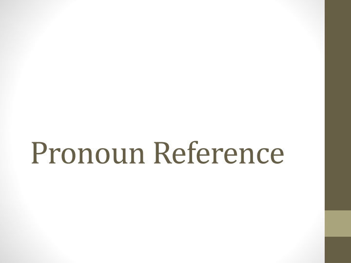 pronoun reference