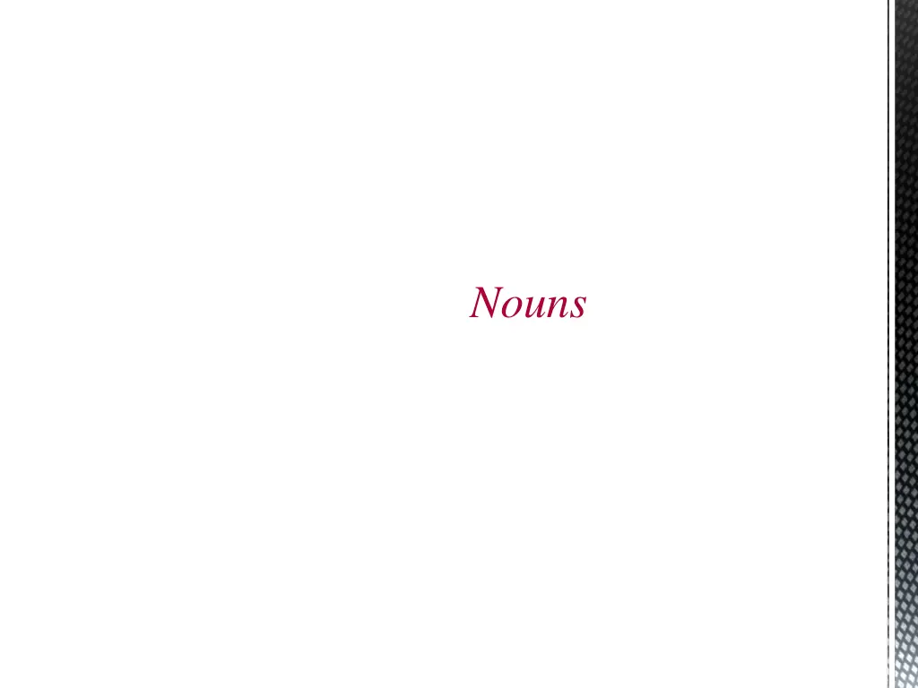 nouns