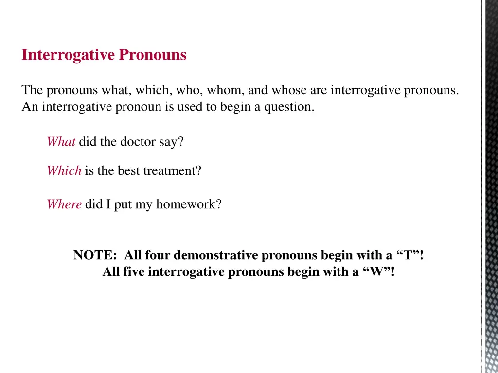 pronouns 10