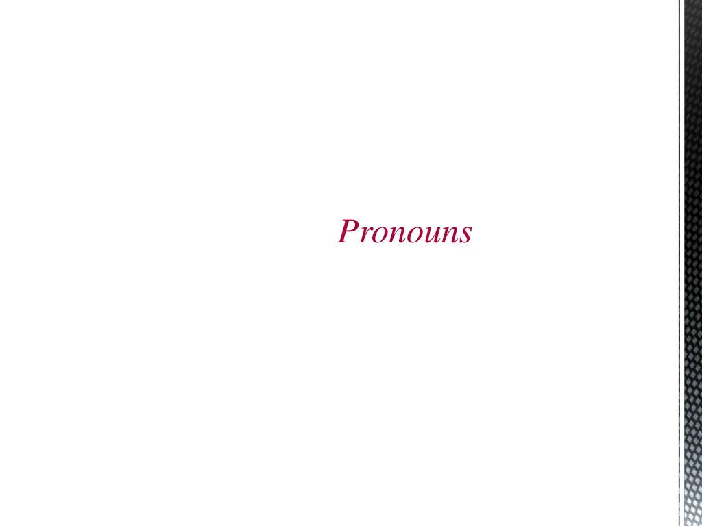 pronouns