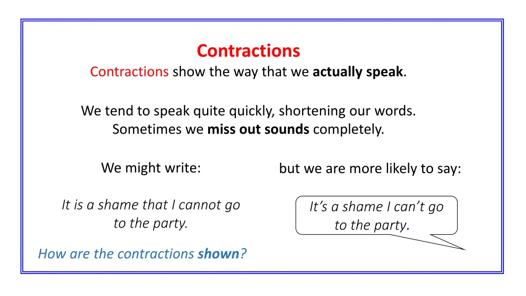 contractions