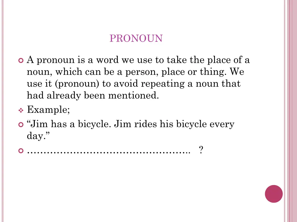 pronoun