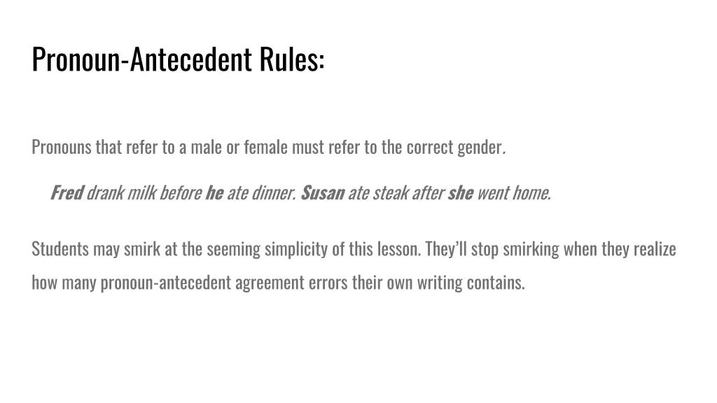 pronoun antecedent rules 2