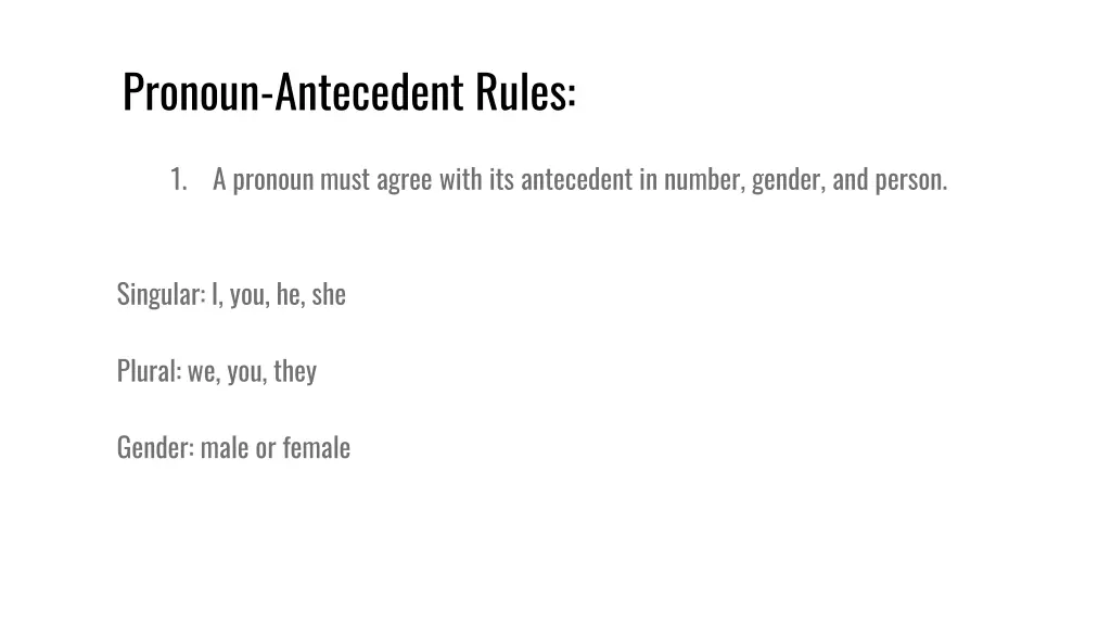 pronoun antecedent rules