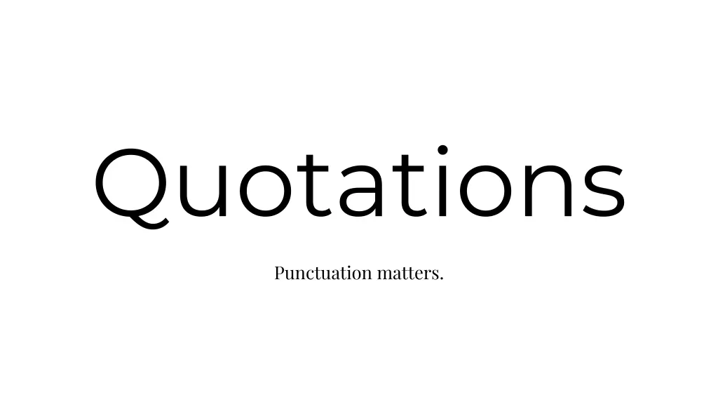 quotations