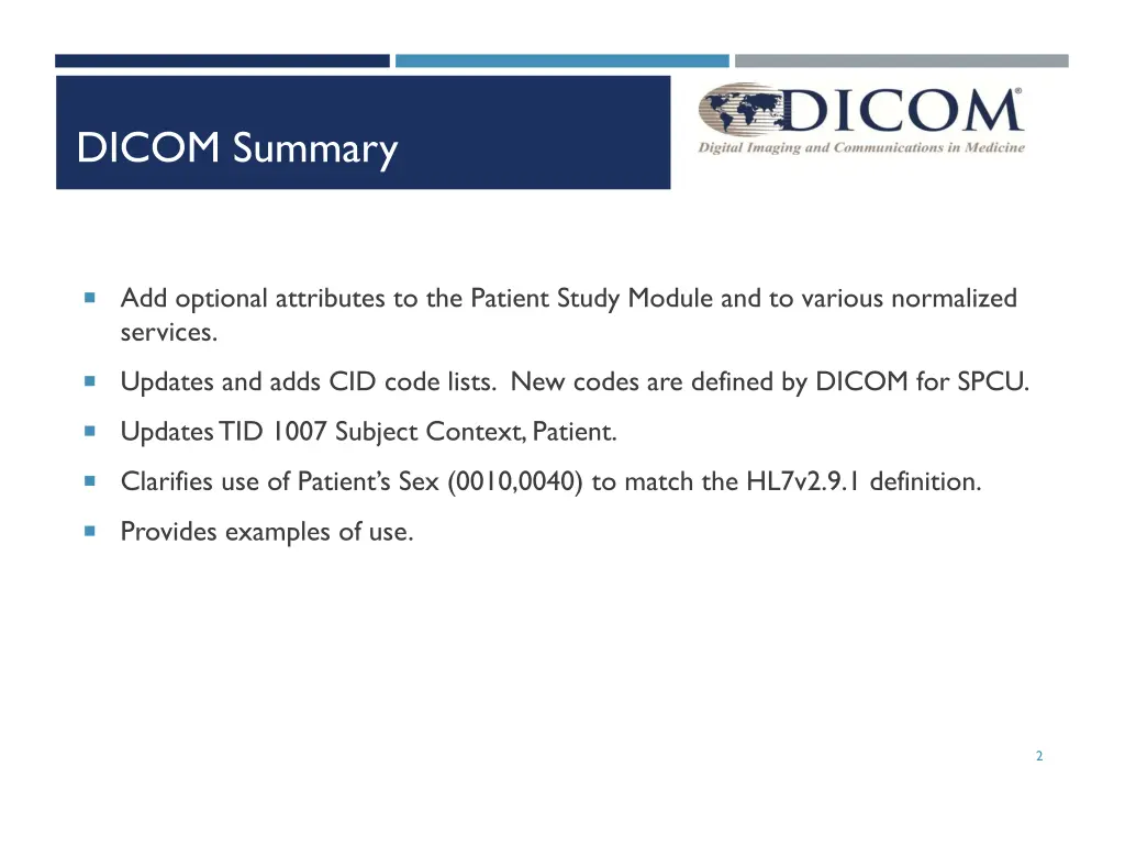 dicom summary