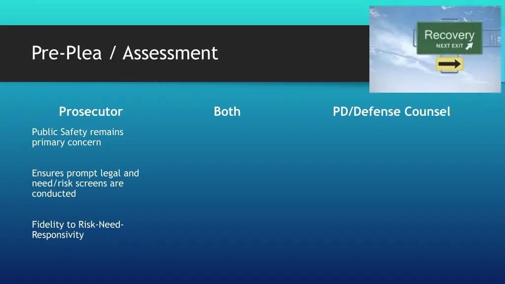 pre plea assessment