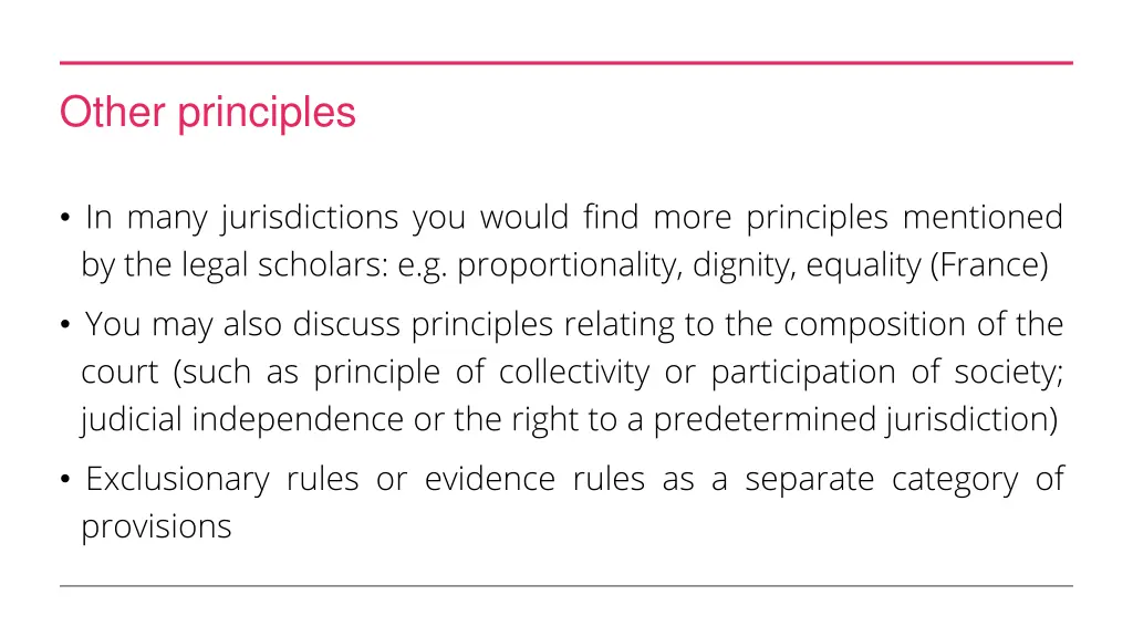 other principles