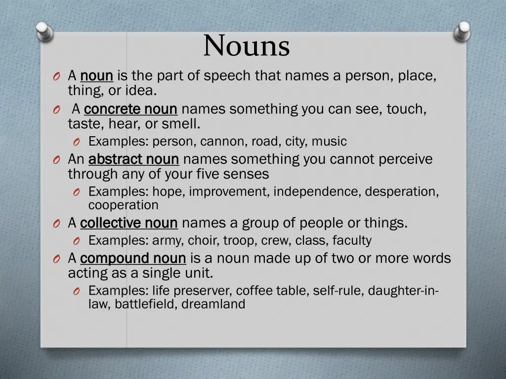 nouns