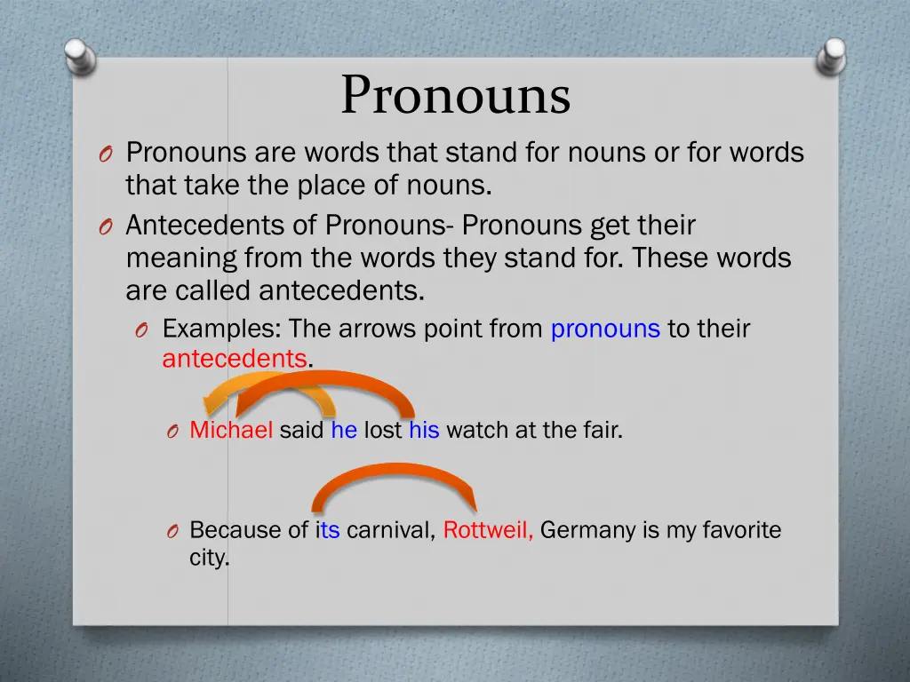 pronouns