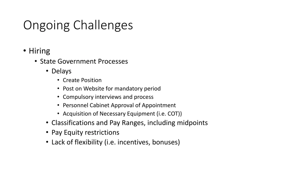 ongoing challenges 1