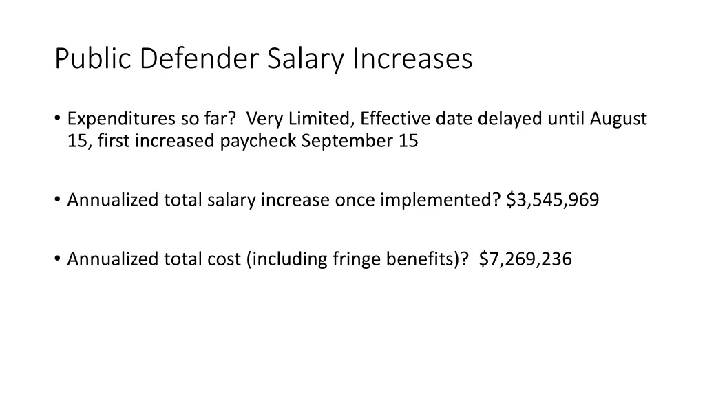 public defender salary increases