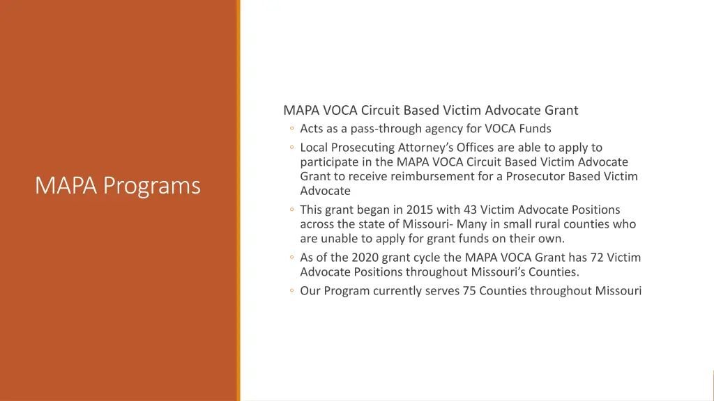 mapa voca circuit based victim advocate grant