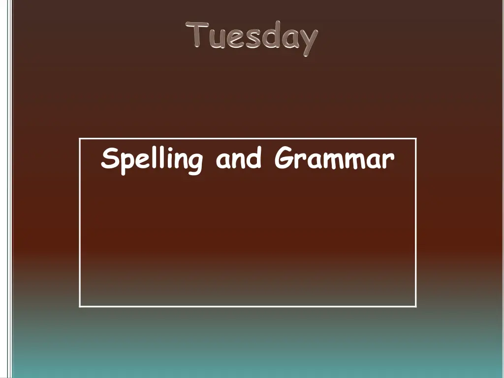 spelling and grammar 1