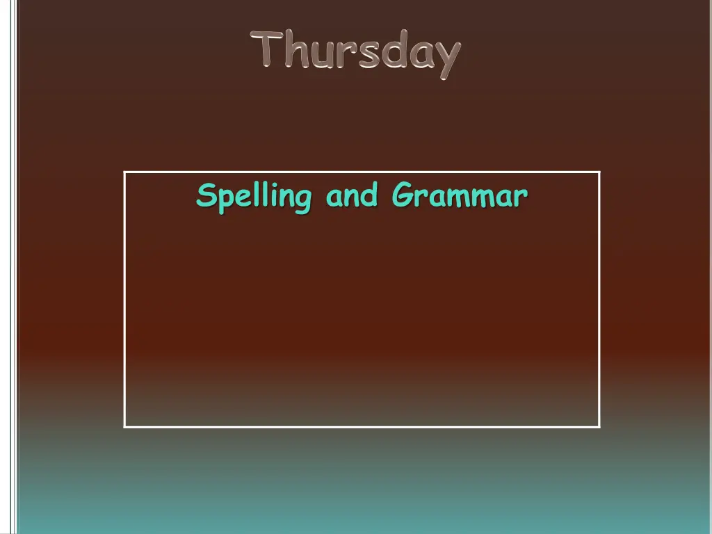 spelling and grammar 3