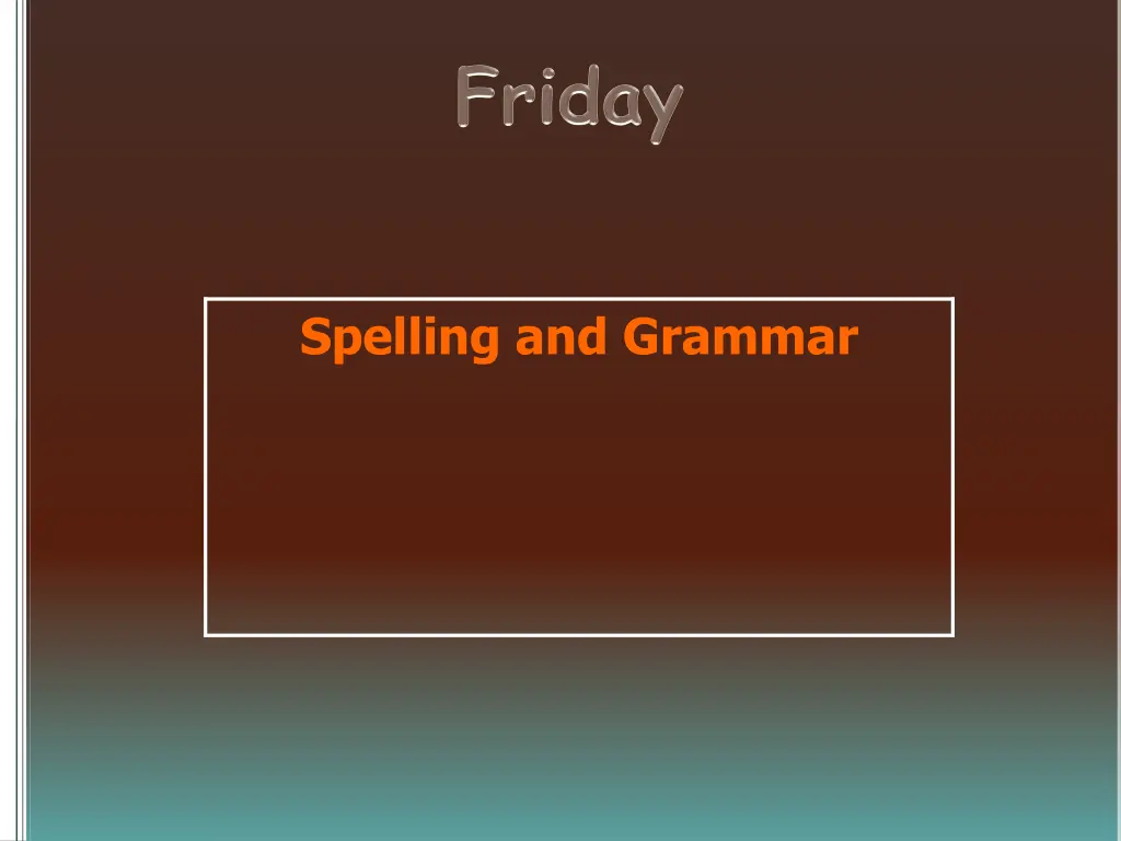 spelling and grammar 4