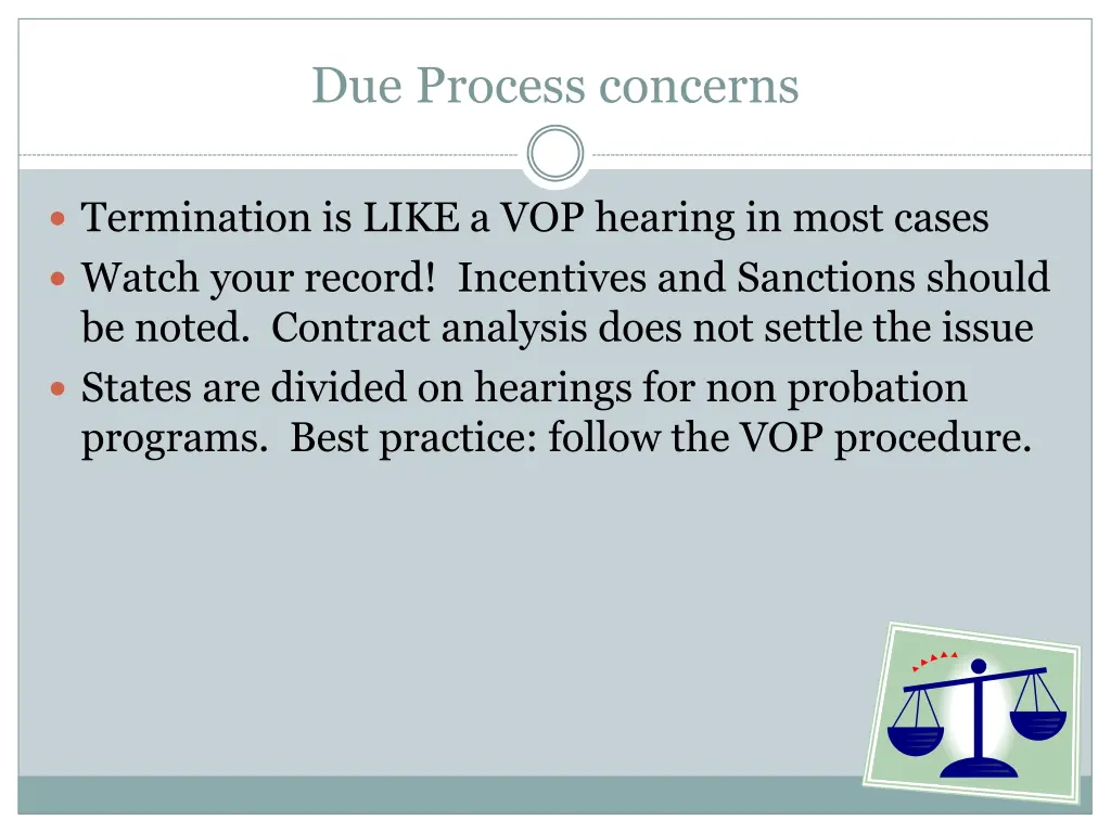 due process concerns 1