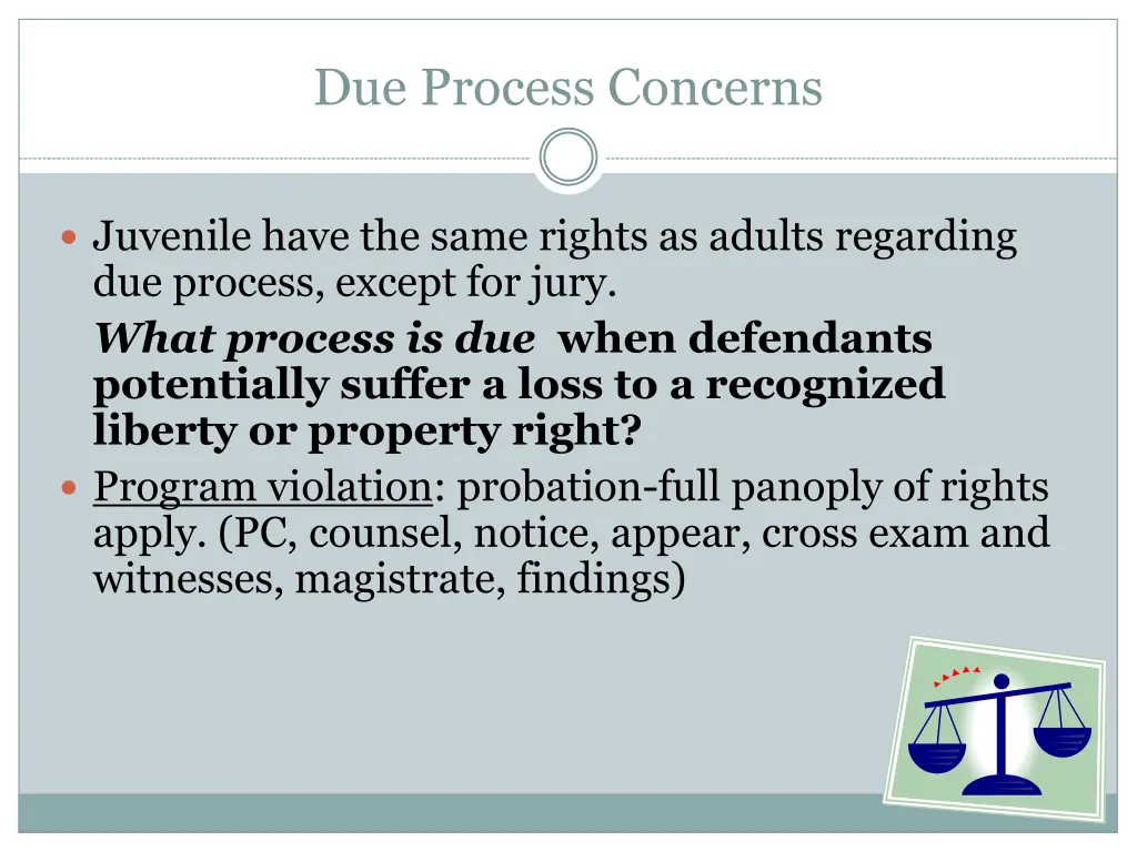 due process concerns