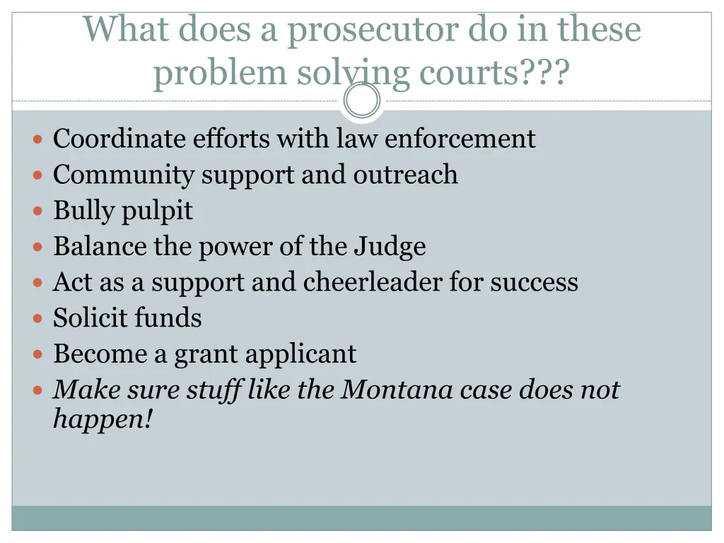 what does a prosecutor do in these problem 1