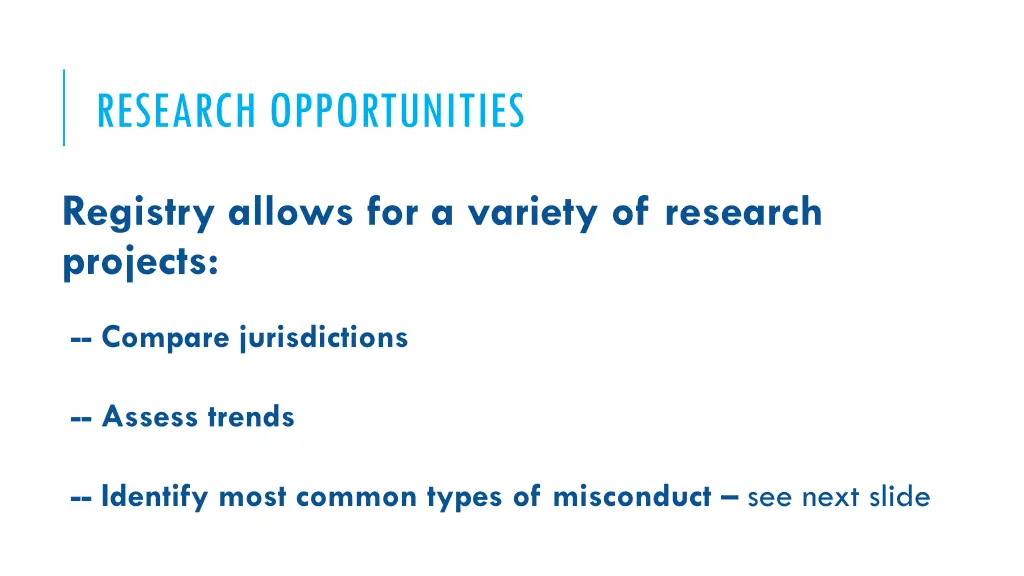 research opportunities