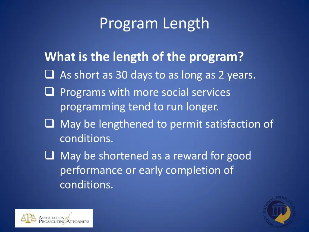 program length