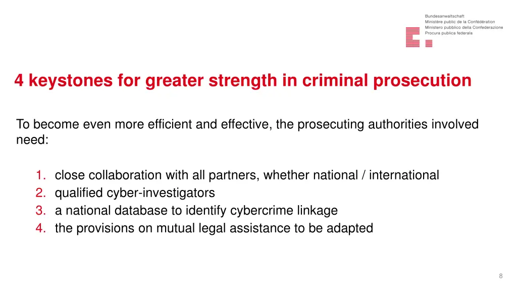 4 keystones for greater strength in criminal