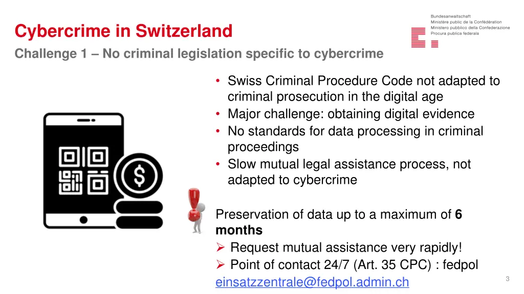 cybercrime in switzerland challenge 1 no criminal