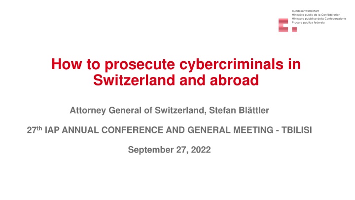 how to prosecute cybercriminals in switzerland