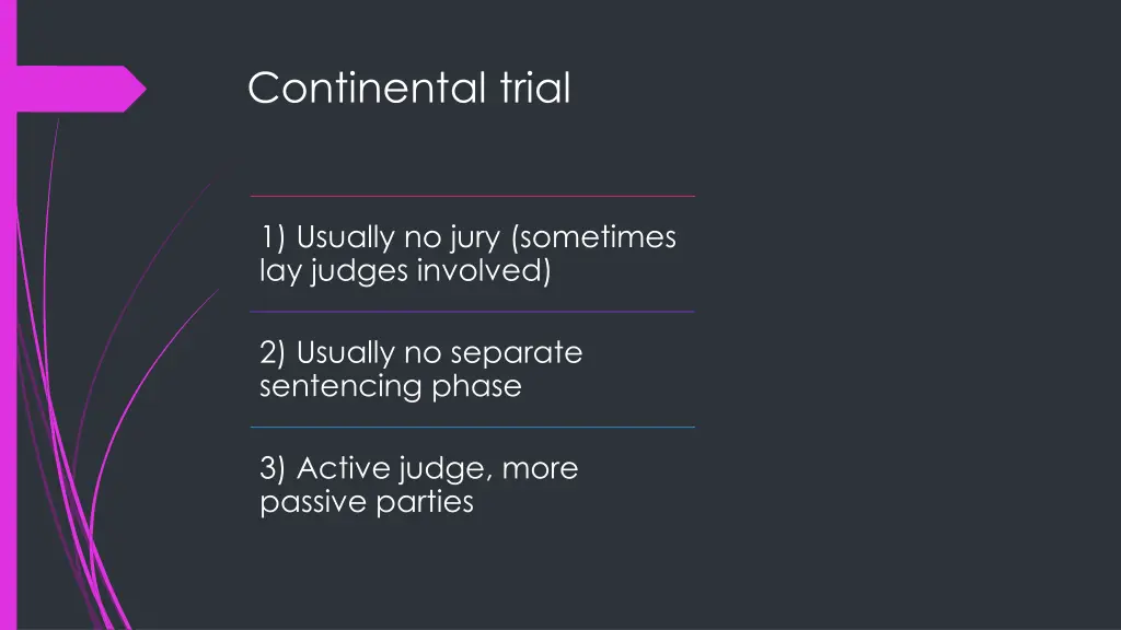 continental trial