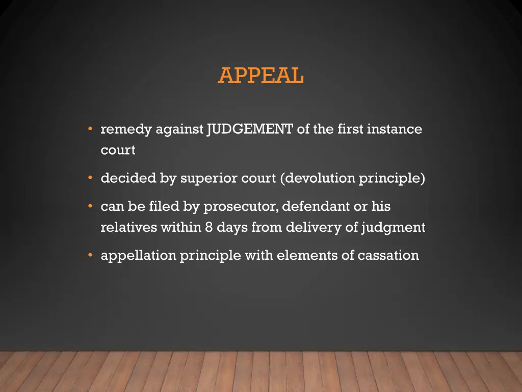 appeal