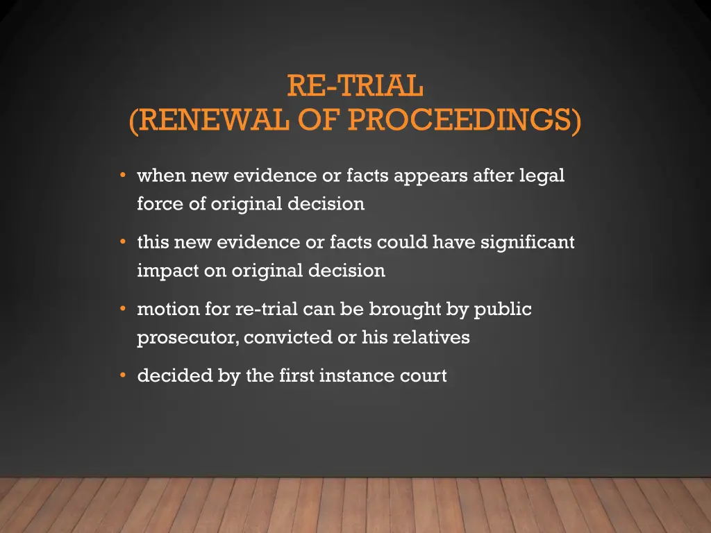 re trial