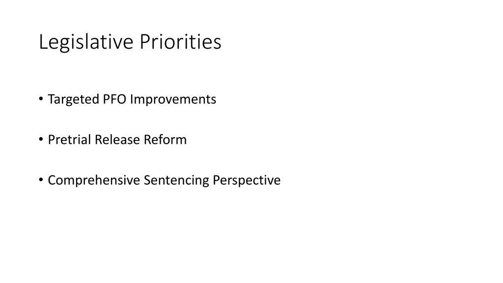 legislative priorities 1