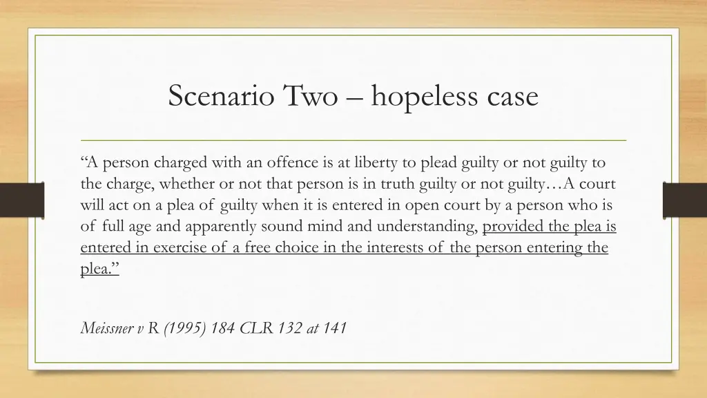 scenario two hopeless case 3