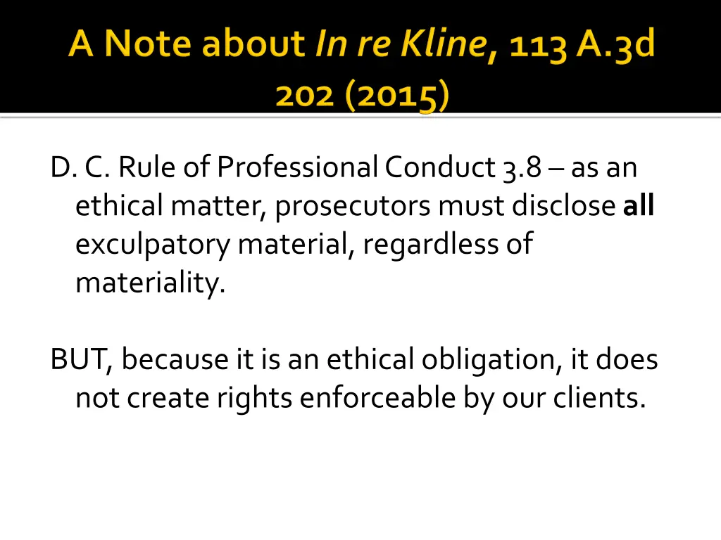 d c rule of professional conduct