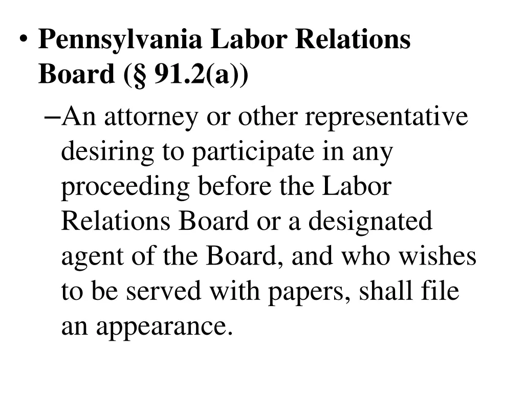 pennsylvania labor relations board