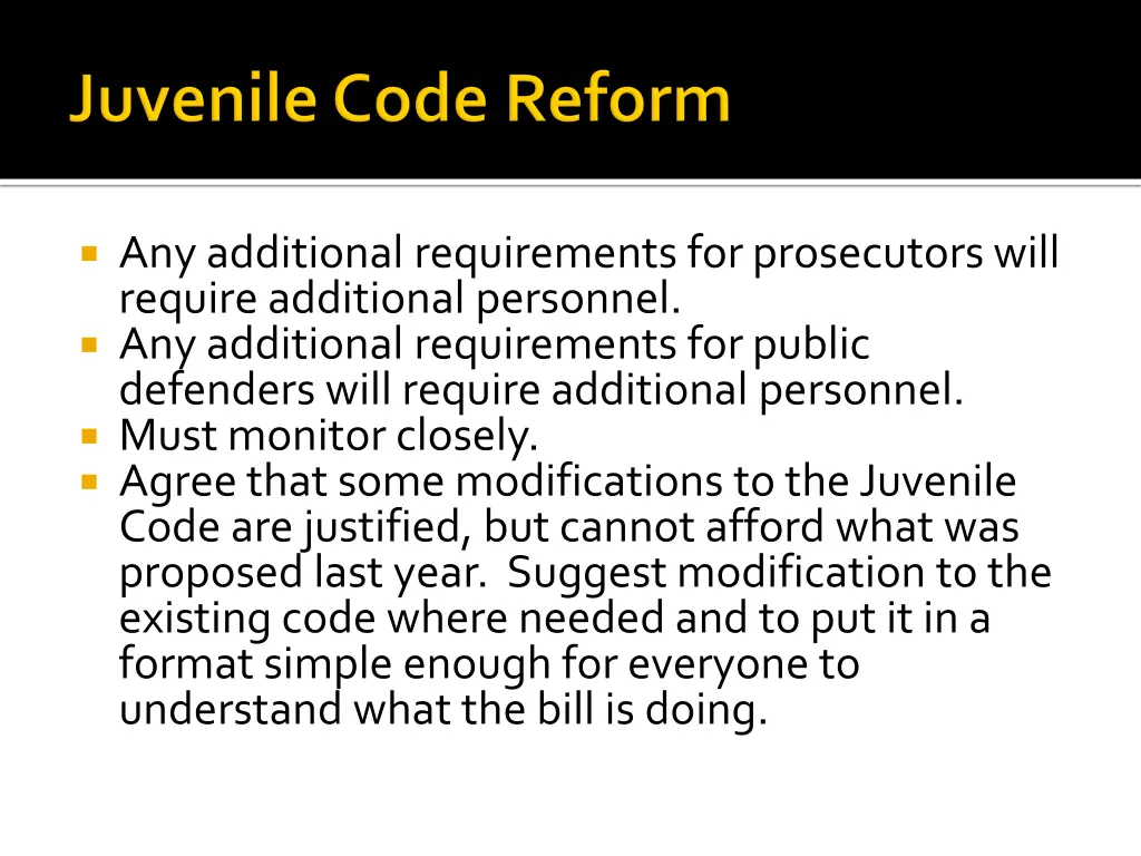 any additional requirements for prosecutors will