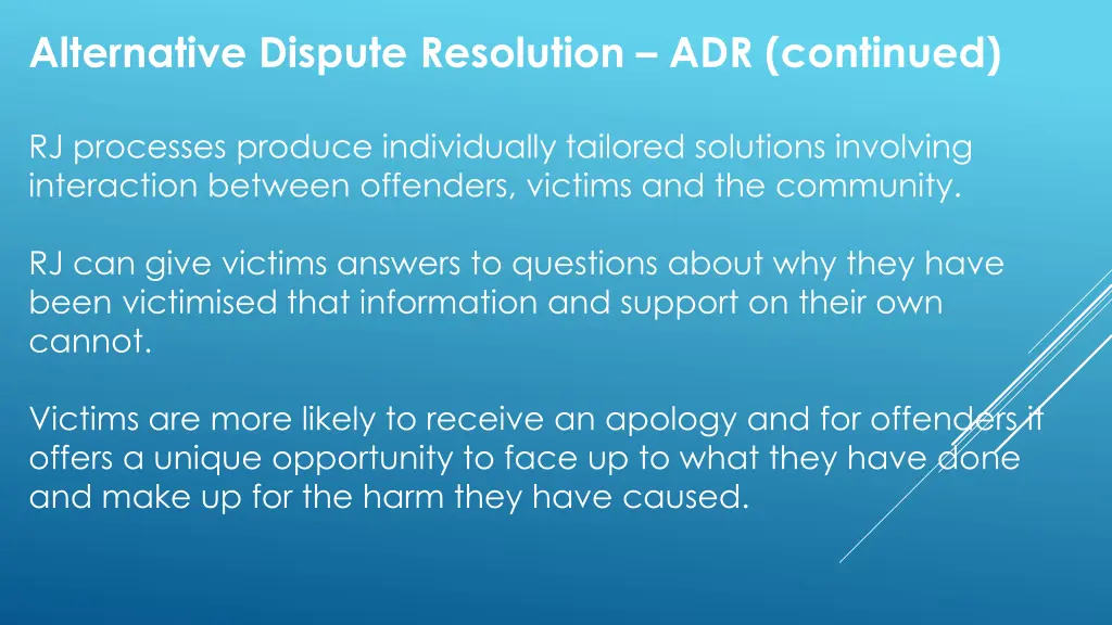 alternative dispute resolution adr continued 2