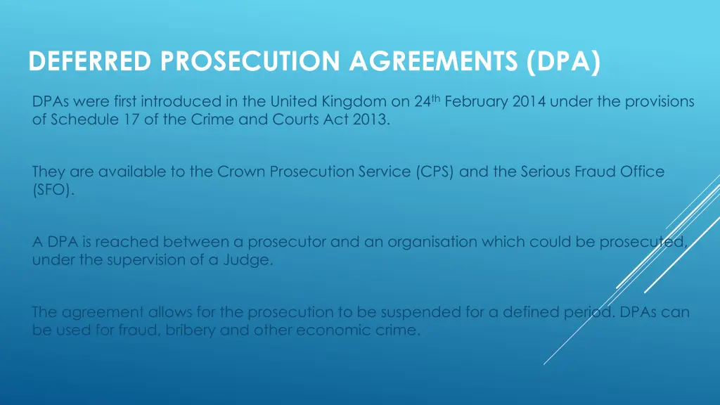 deferred prosecution agreements dpa