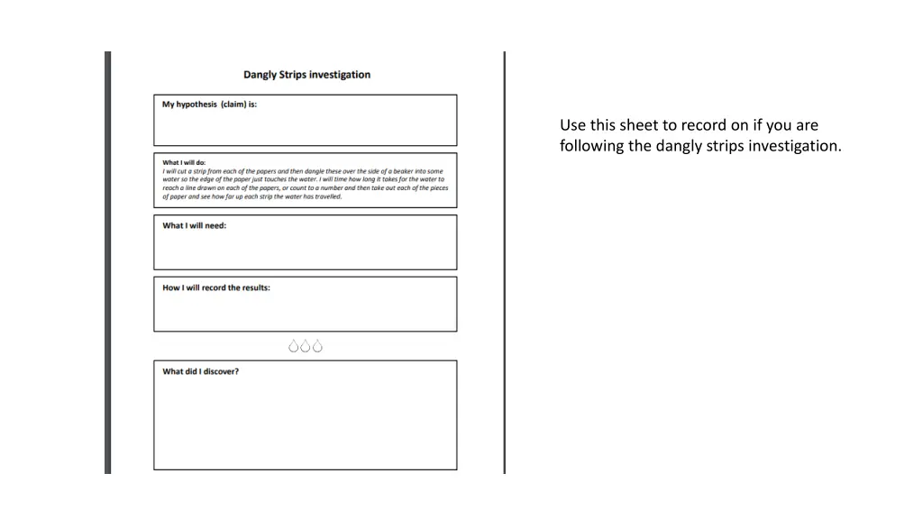 use this sheet to record on if you are following 1